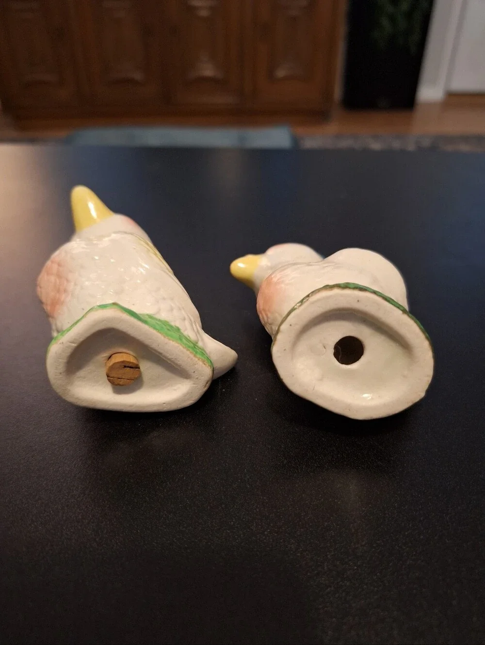 Vintage Ceramic Duck Figurine Salt & Pepper Set